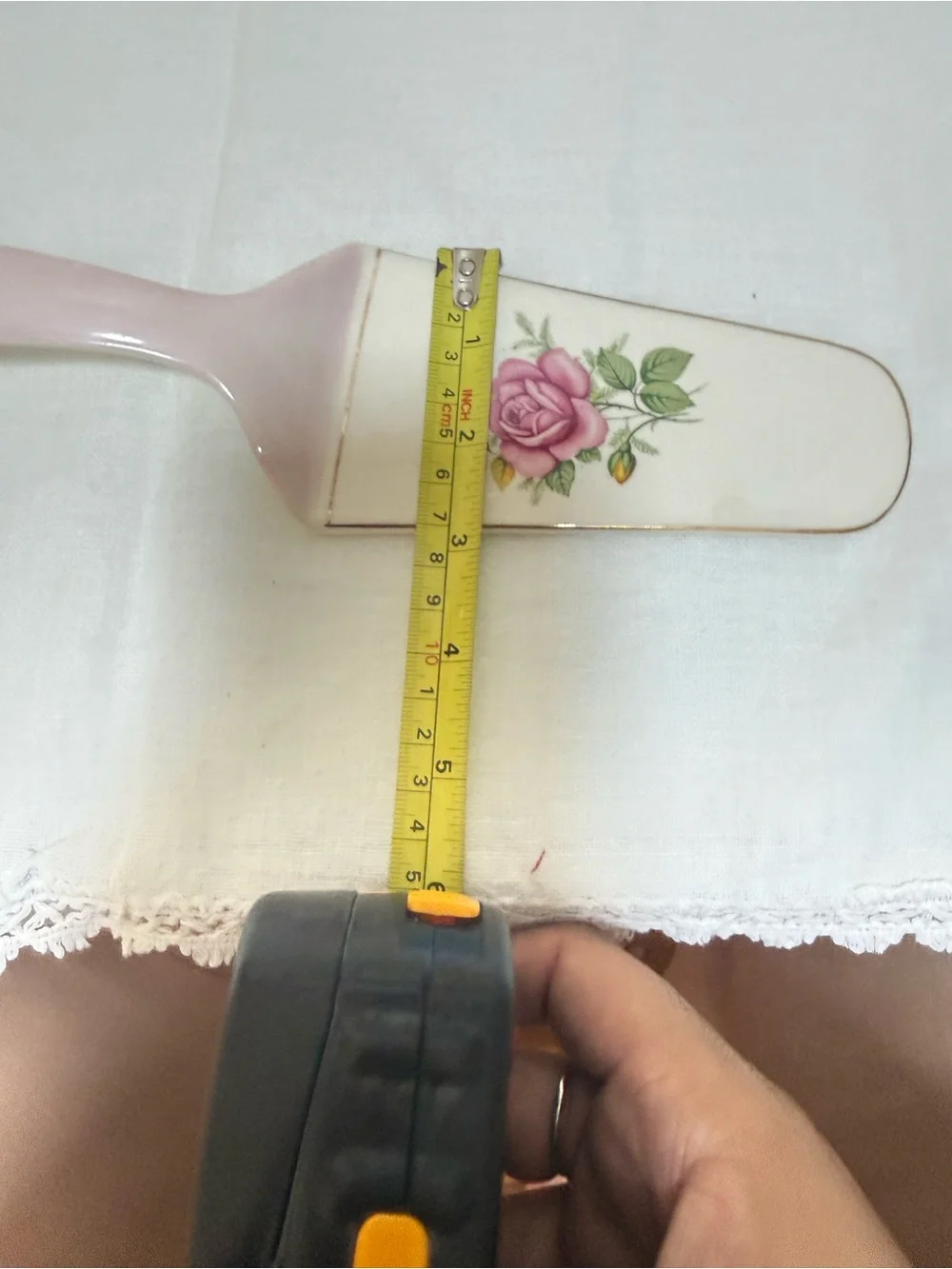 Royal Tudor Ware Barker Bros England Pink Floral Ceramic Server 10 in Vintage